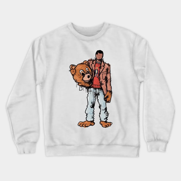 dropout bear face Crewneck Sweatshirt by AlmiraMoore